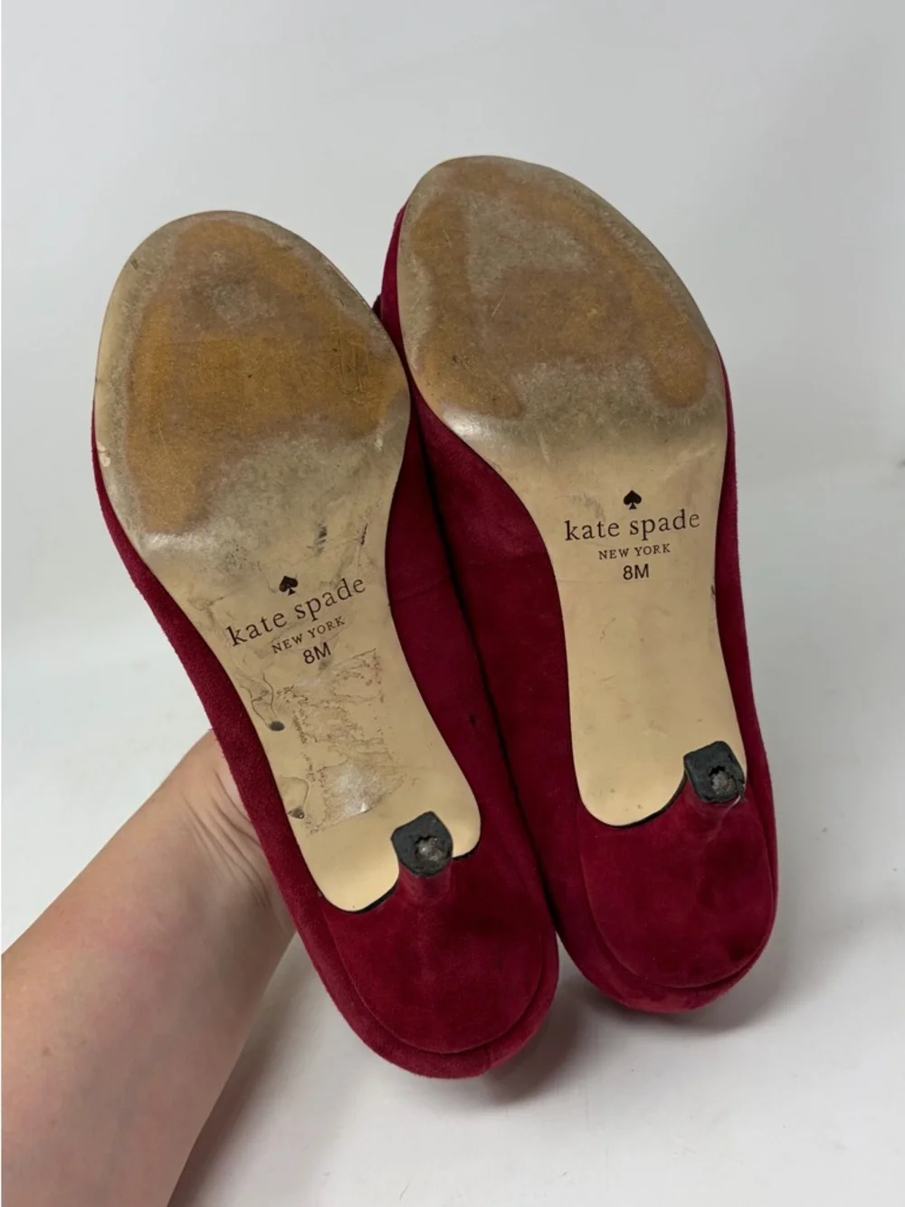 Kate Spade Floral Suede Pump Heel Size 8 - Picture 7 of 9